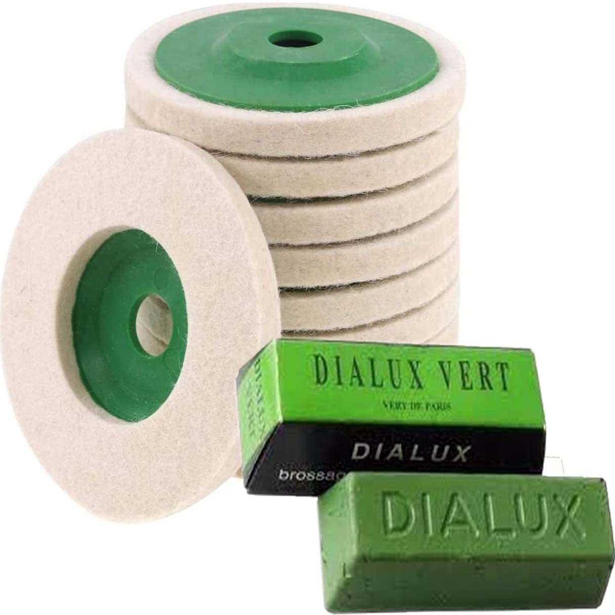 DIY Crafts 2x Felt Disc, 1x Polish Paste, Wool Felt Polishing Wheel Disc Kit Comes Buffing Polishing Cutting Compound for Polish Stainless Steel Metal Marble Glass Cer (2x Felt Disc, 1x Polish Paste) (B09WLCZ8WY) Amazon Price History, Amazon Price Tracker