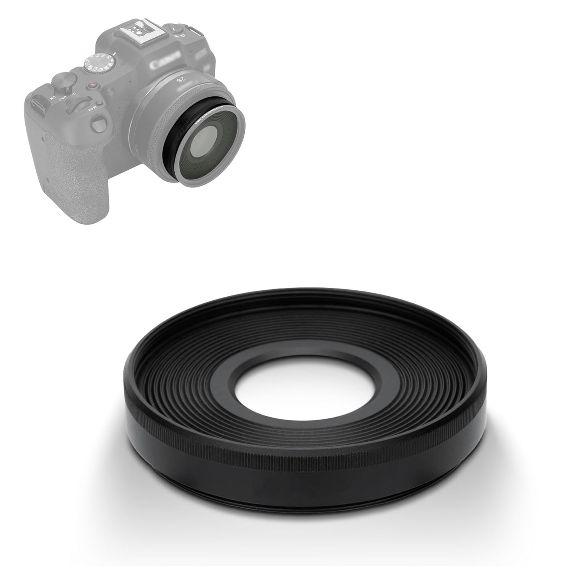 Amazon | JJC EW-55 レンズフード ねじ込む式 フード Canon RF 28mm F2
