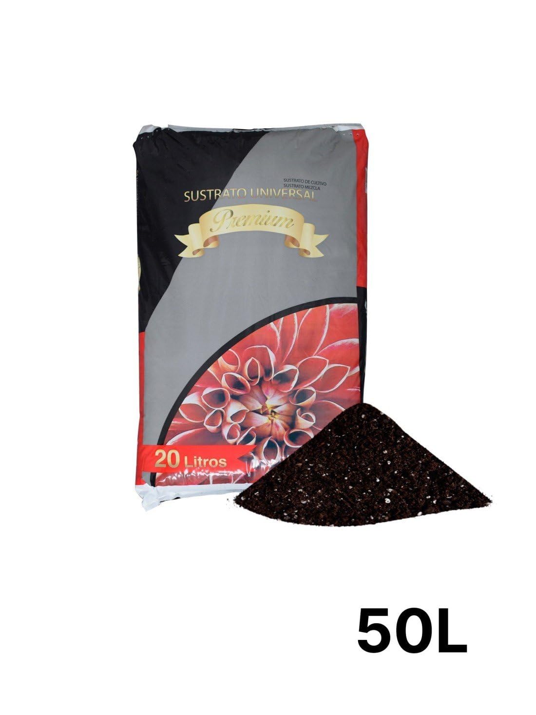 JARDIN202 - Sustrato Universal Premium con Fibras de Coco. turbas. sustrato Vegetal. Perlita y enriquecido Ideal para Todo Tipo de Plantas | 8 Sacos de 20 litros -