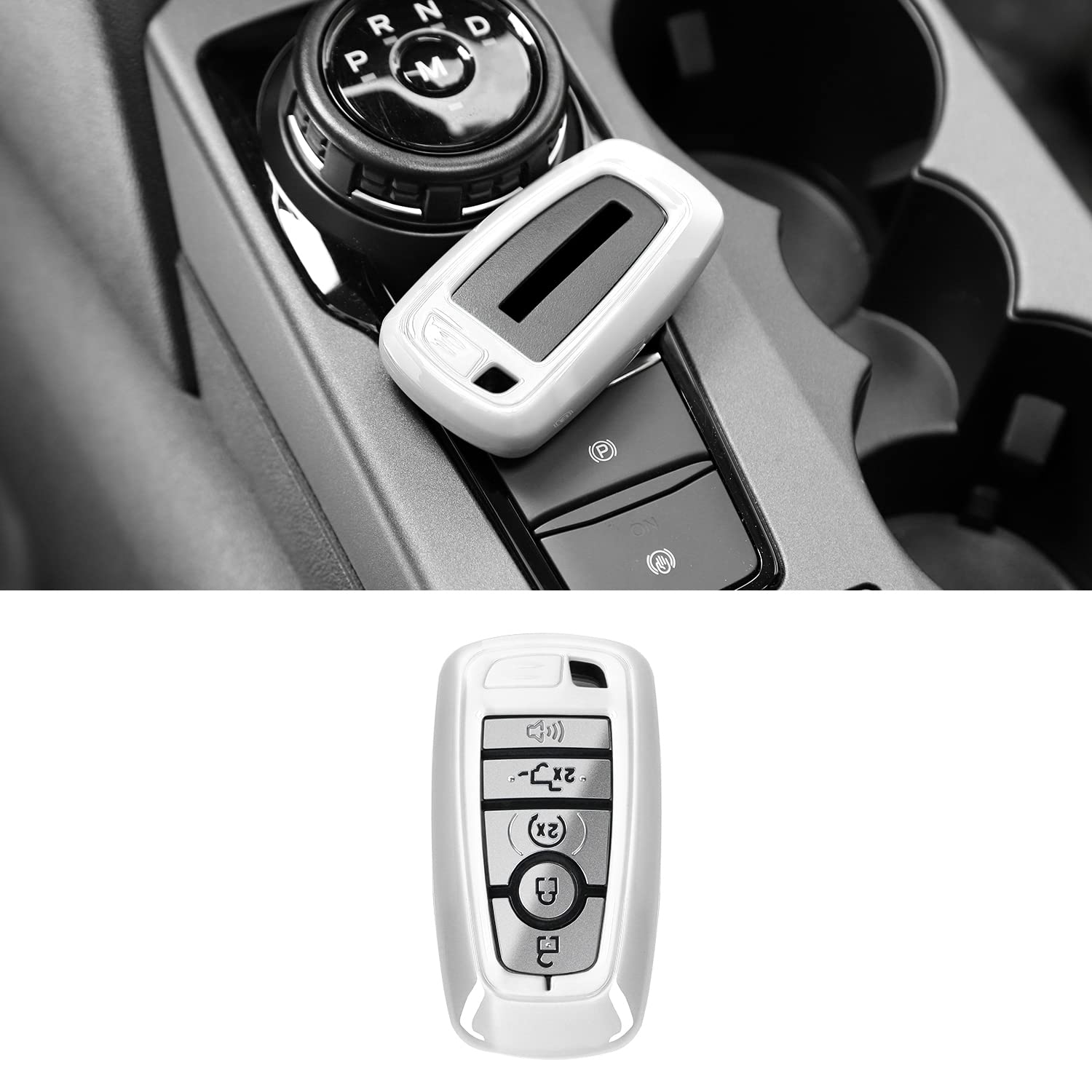 RAZPOY Ford Key Fob Cover - Heavy Zinc Alloy Shell For Bronco, Mustang, F-Series, Explorer (3-Button Smart Key) - View #11