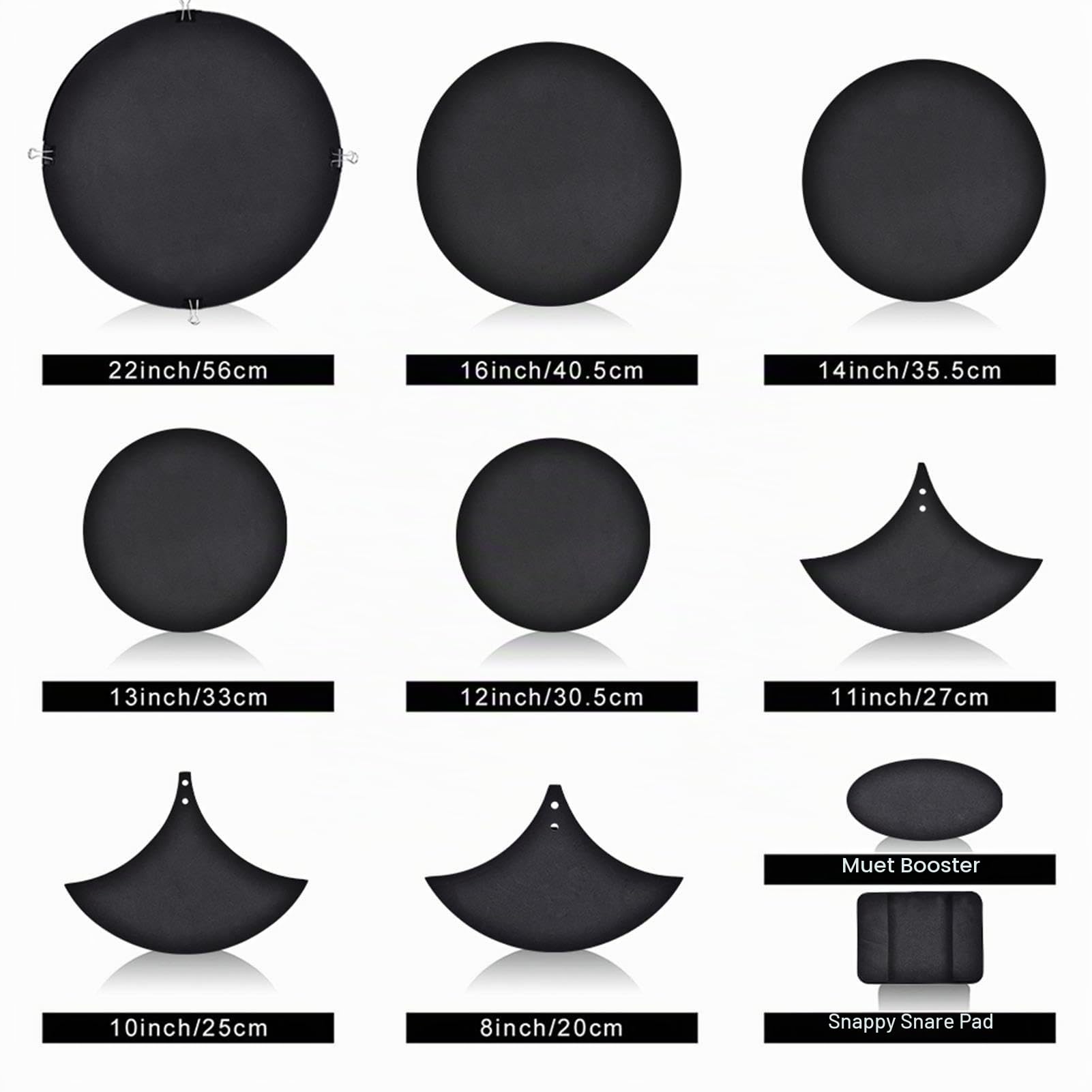 Dämpfer für Schlagzeug, 10 Stück Schalldämpfer Schlagzeug, Dämpfungsringe Schlagzeug Dämmung, Drum Mute Silencer Pads, Dämpfungspad für Bassdrums