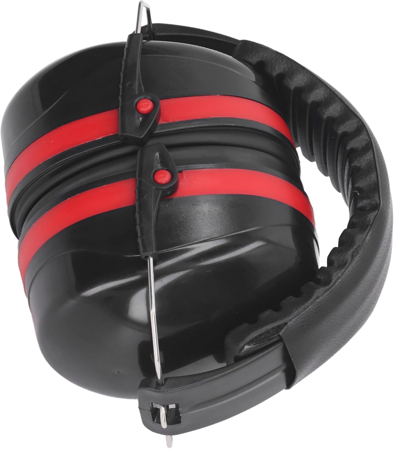 Baby Noise Cancelling Headphones, Hearing Protection Earmuffs, 360 Degree Rotatable Adjustable Ear Cups with Soft Foam Padding, Lightweight Comfortable Headphones for Airplane Trav (Red Black)