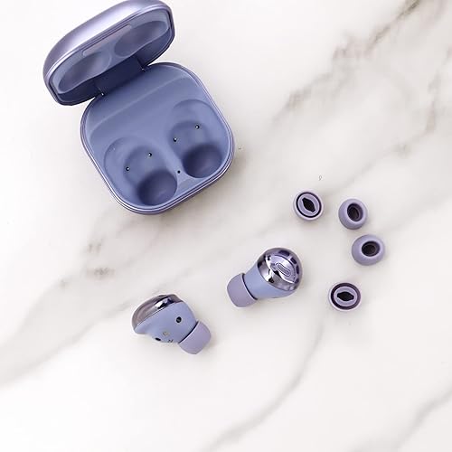 Miniatura 12 de 6 pares de auriculares de repuesto para Galaxy Buds Pro Eartips, S/M/L de 3 tamaños, goma de silicona flexibles, puntas de ala compatibles