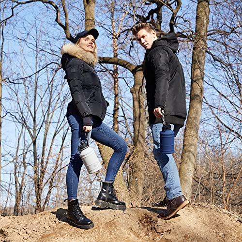 Mayim Large Stainless Steel Water Bottle - Single-Walled Big Metal Drinking Bottle For Sports, Camping, Gym, Workouts – 2.2L/ 74Oz/ More Than Half Gallon Capacity #TOP2