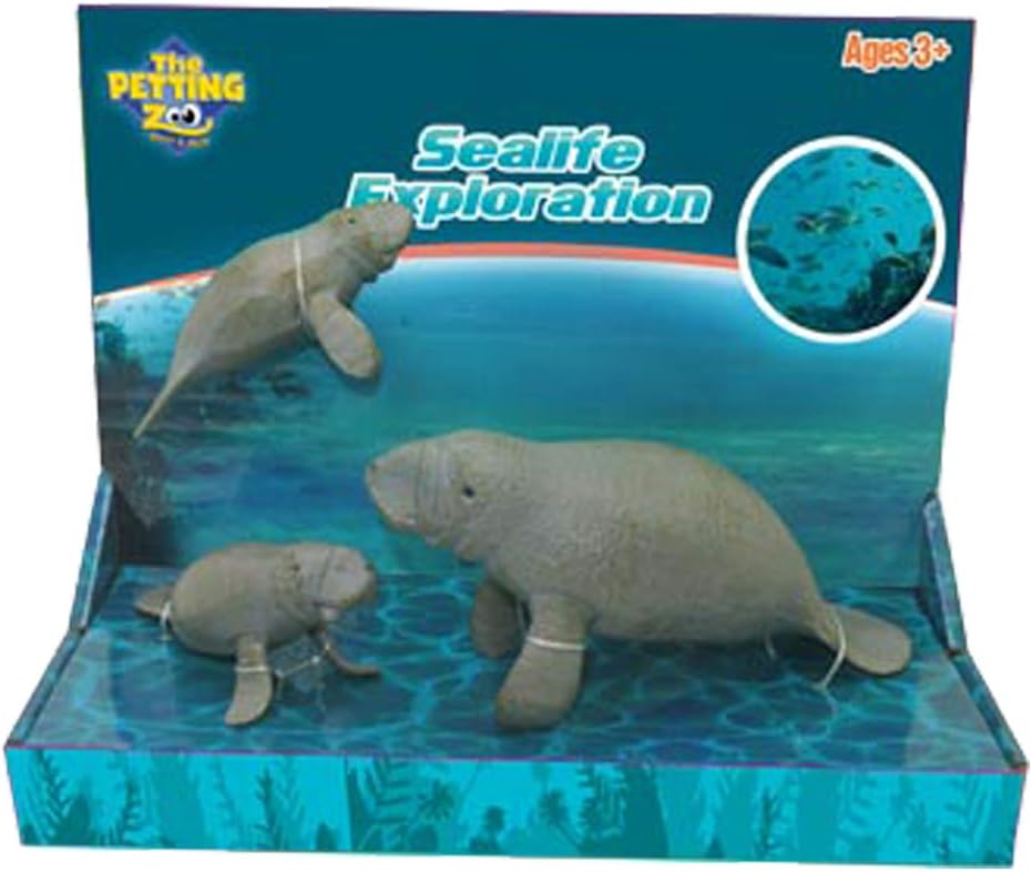 The Petting Zoo Sealife Exploration Toy Set (Manatee Family)