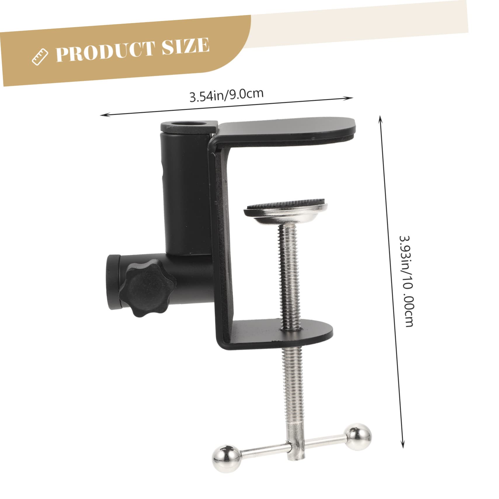 ULDIGI Sturdy Metal Desktop Bracket Clamp for Desk Lamp Microphone Stand Retaining Bracket