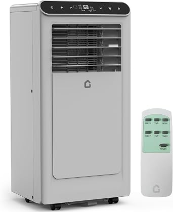 GarveeTech Portable Air Conditioner, 8,000 BTUs Small Room Air Conditioner for Home Office With With Cooling, Fan, Dehumidifier 3 in-1, 24H Timer, Sleep Mode, Cools Up to 350 Sq. Ft.