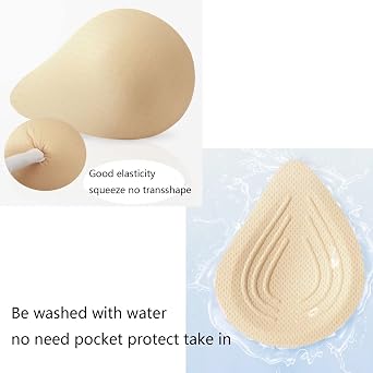 Cotton Mastectomy Breast Prosthesis Breast Forms Bra Insert Pads Light-weight Ventilation Sponge Boobs