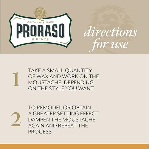 Miniatura 5 de Proraso Cera para bigote, 0.5 oz (paquete de 1)