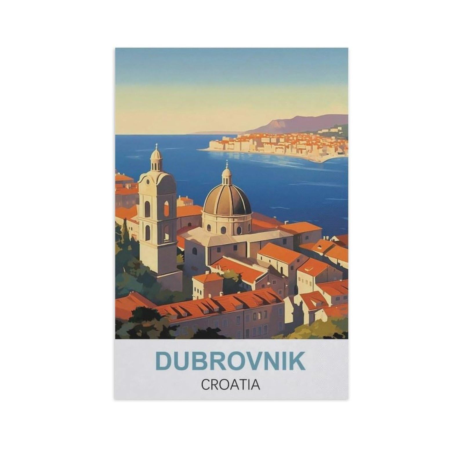 Jigsaw Puzzles for Adults 1000 Piece，Dubrovnik Croatia，Educational Games Brain Challenge Jigsaw Puzzles for Adult Kids（38x26cm）-AN31