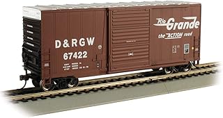 Bachmann Trains - High-Cube Box Car with Sliding Door - Rio Grande (Brown) - HO Scale