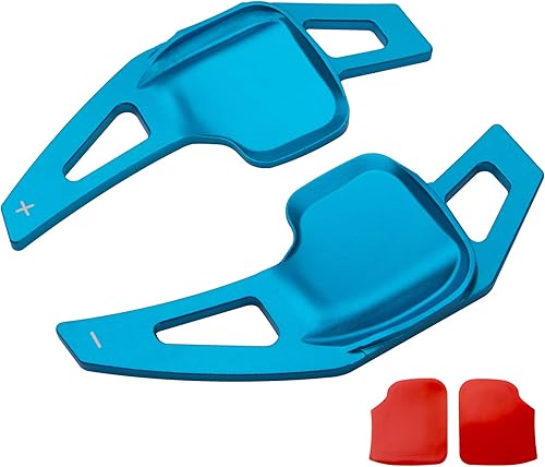 x xotic tech Extensiones de palanca de cambios de paleta de color azul para interiores compatibles con BMW 2 3 4 X1 X2 X3 X4 X5 X6 Series F30 F31