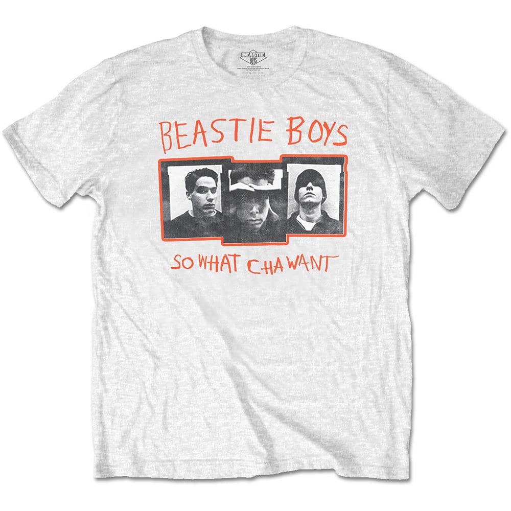 The Beastie Boys So What Cha Want Official Tee T-Shirt Mens Unisex (X-Large) White