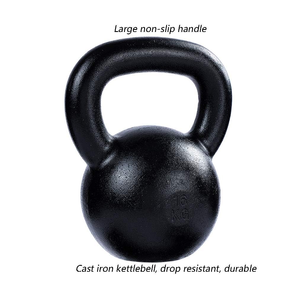 Kettlebells HUAHUA Hierro Fundido, Hombres Y Equipo De Entrenamiento De Aptitud De Las Mujeres, 8kg, 10kg, 12kg, 14kg, 16kg, 20kg, 24kg, 28kg (Size : 16kg)