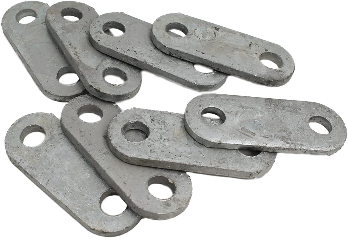 Shackle Plate kit for Trailer Leaf Springs - Galvanized - 8 Units