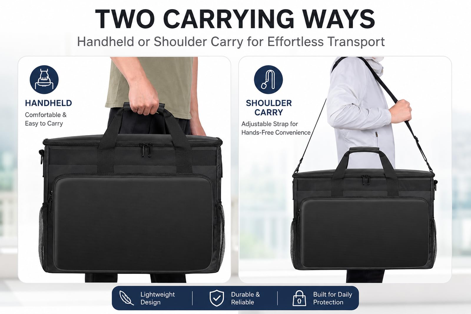 68,6–81,3 cm (27 - 32 Zoll) große Monitor-Reisetasche, gepolsterte Tragetasche mit Zubehörfach