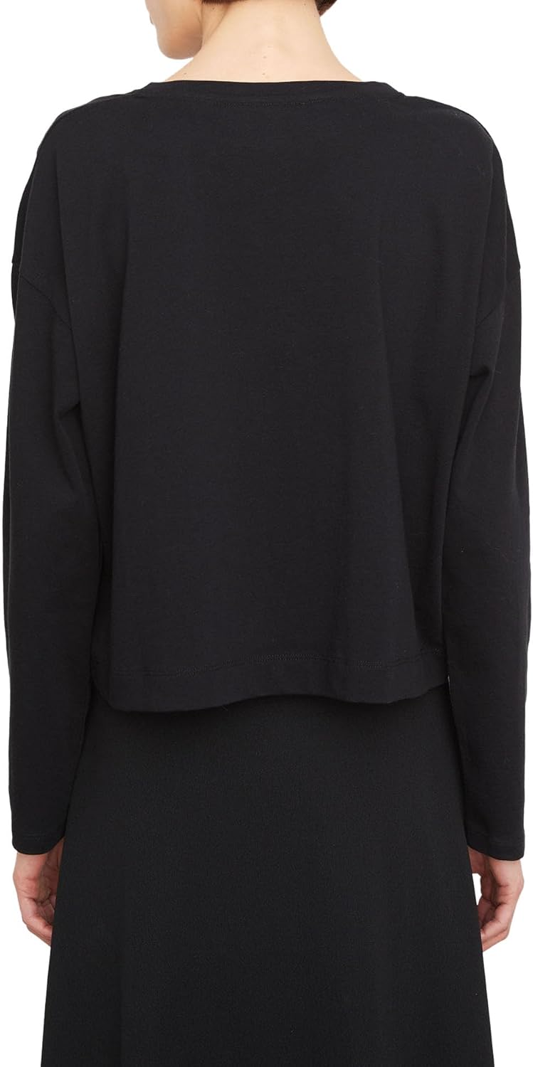 Vince Womens Long Sleeve Boat Neck Pullover - Image 3