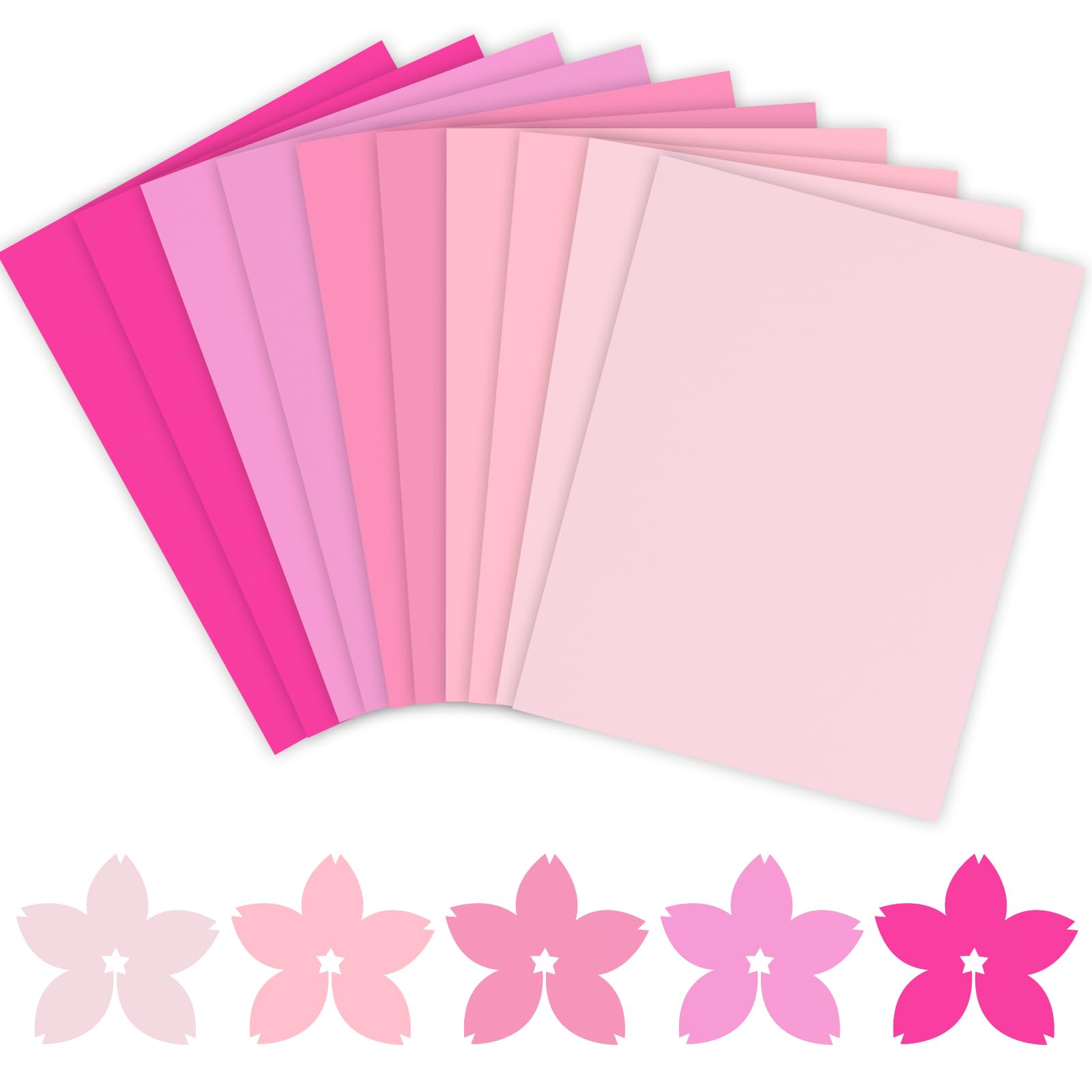 Amazon.co.jp: Whaline 50枚 8.5 x 11インチ ピンクカード