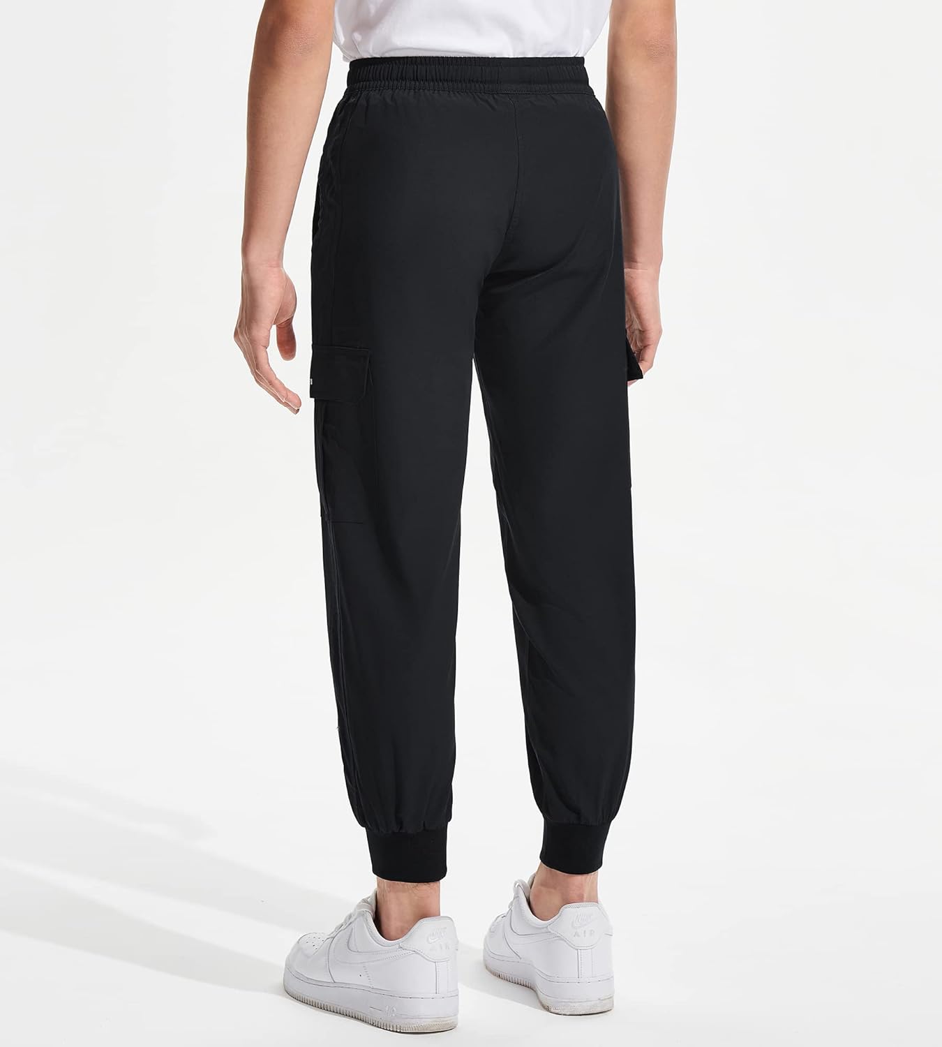 DEVOROPA Boys Joggers Lightweight Hiking Cargo Pants Water Resistant UPF 50+ Quick Dry Youth Kids Athletic Running Pants - Image 3