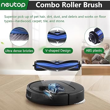 Replacement Parts Compatible with Ecovacs Deebot T50 Pro Omni/T50 Pro Omni Gen2/T50 Omni, Robot Vacuum Accessories with 1 Main Brush 4 Filter 4 Side Brush 4 Mopping Pad 4 Dust Bag