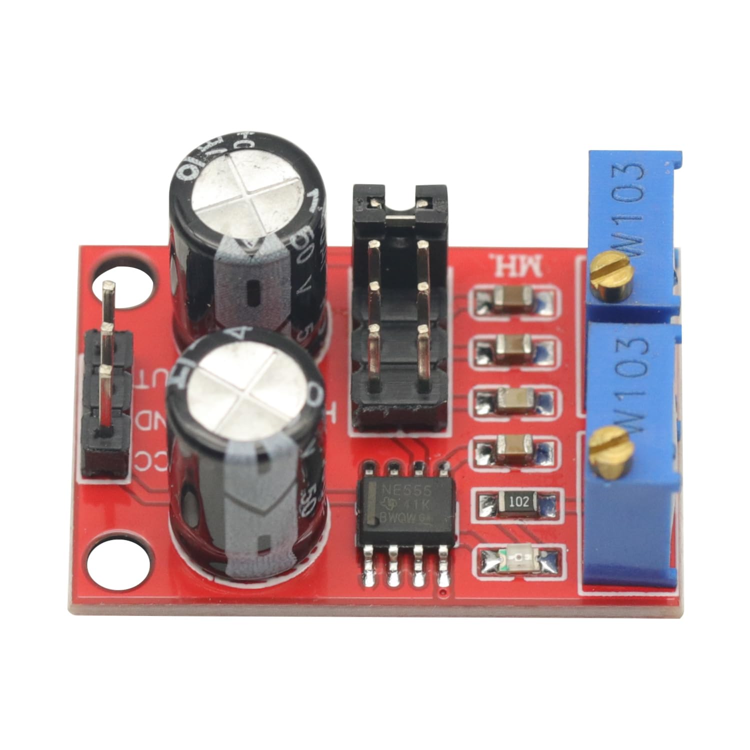 5Pcs NE555 Pulse Frequency,Pulse Generator, Duty Cycle Adjustable Module,Square/Rectangular Wave Signal Generator,Stepping Motor Driver