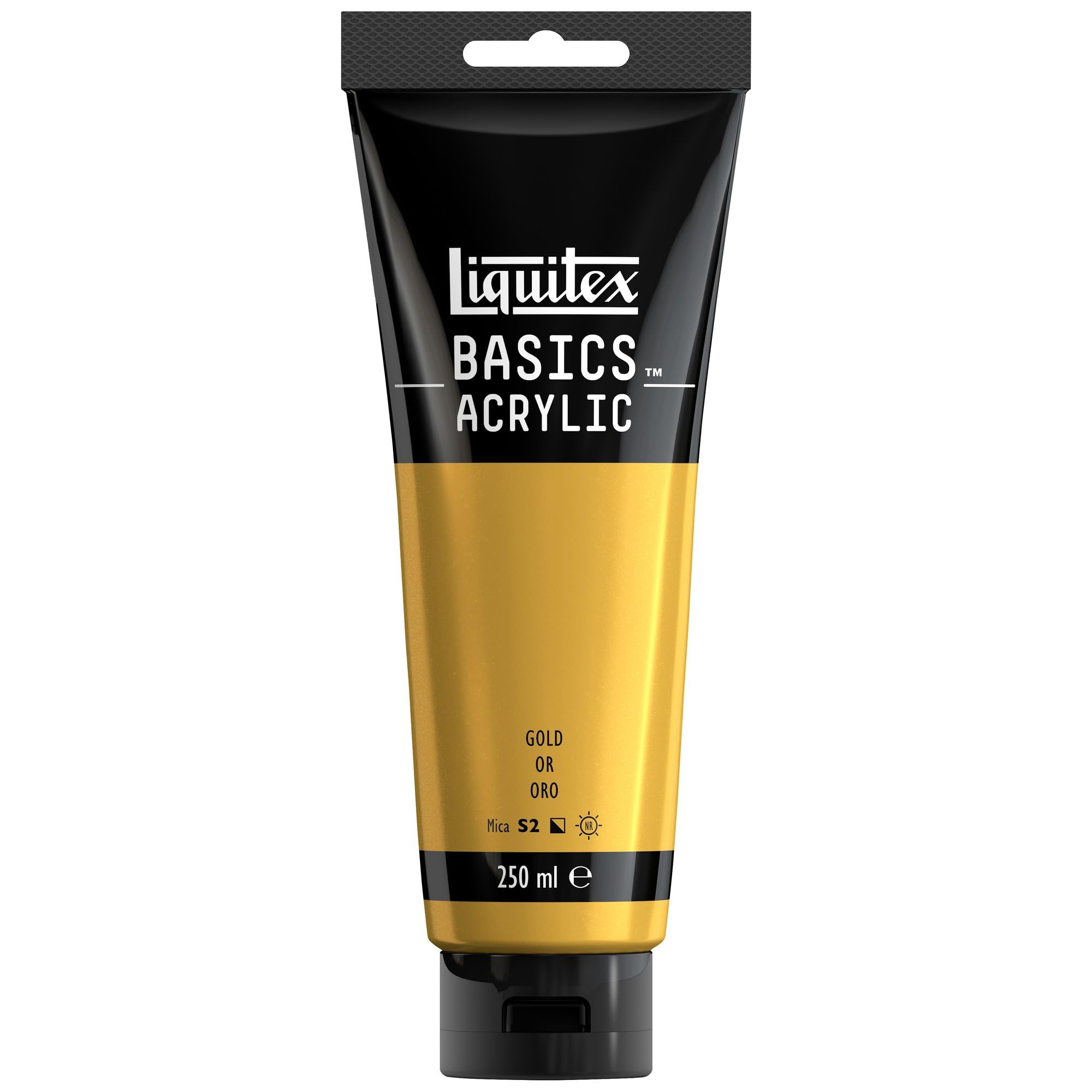 LIQUITEX Basics Acrylic Paint, Gold, 250 ml Tube