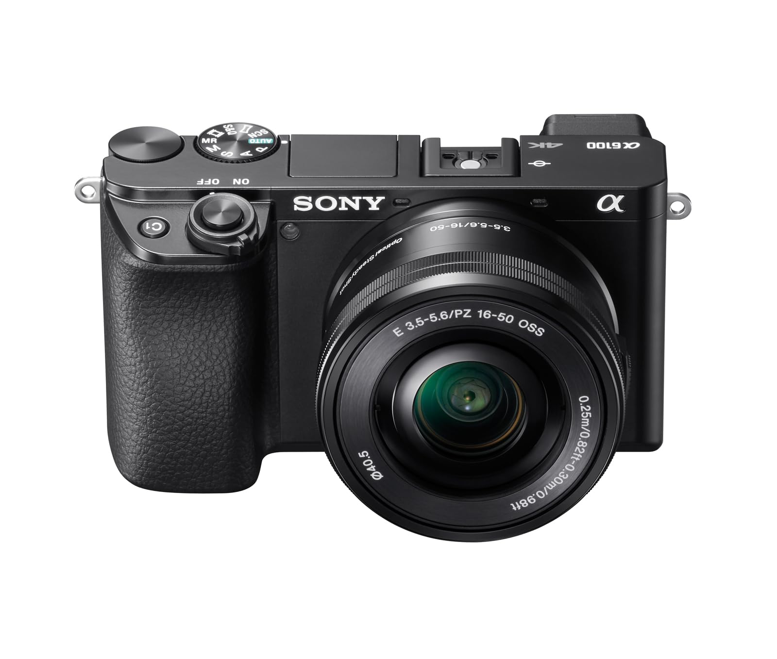 Sony Alpha 6100 Kit Fotocamera Digitale Mirrorless con Obiettivo Intercambiabile SELP 16-50mm, Sensore APS-C, Video 4K, Real Time Eye AF, Real Time Tracking, ILCE6100AB + SELP16502B, Nero