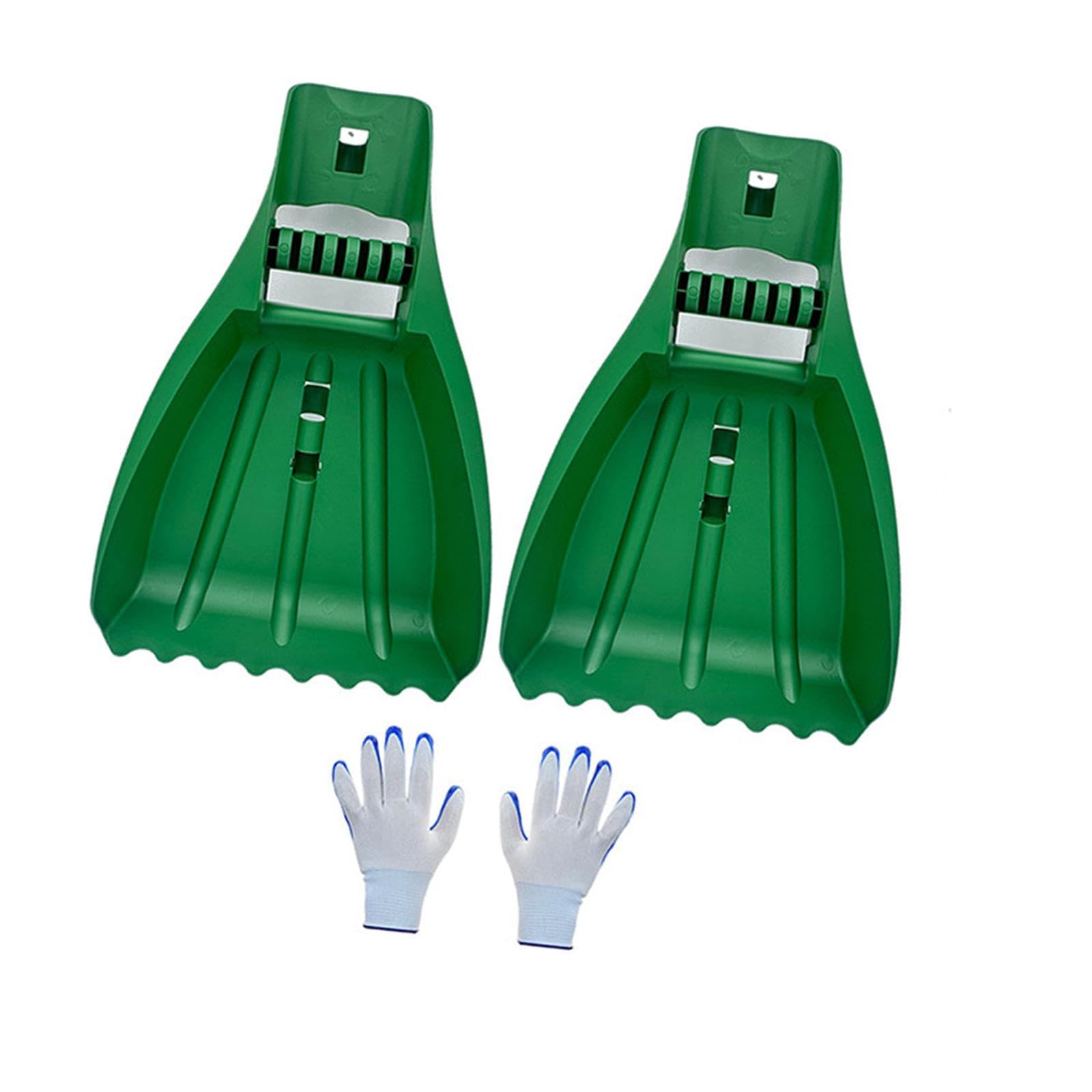 Râteau de jardin polyvalent perfk avec grande pelle à feuilles intégrée pour ramasser