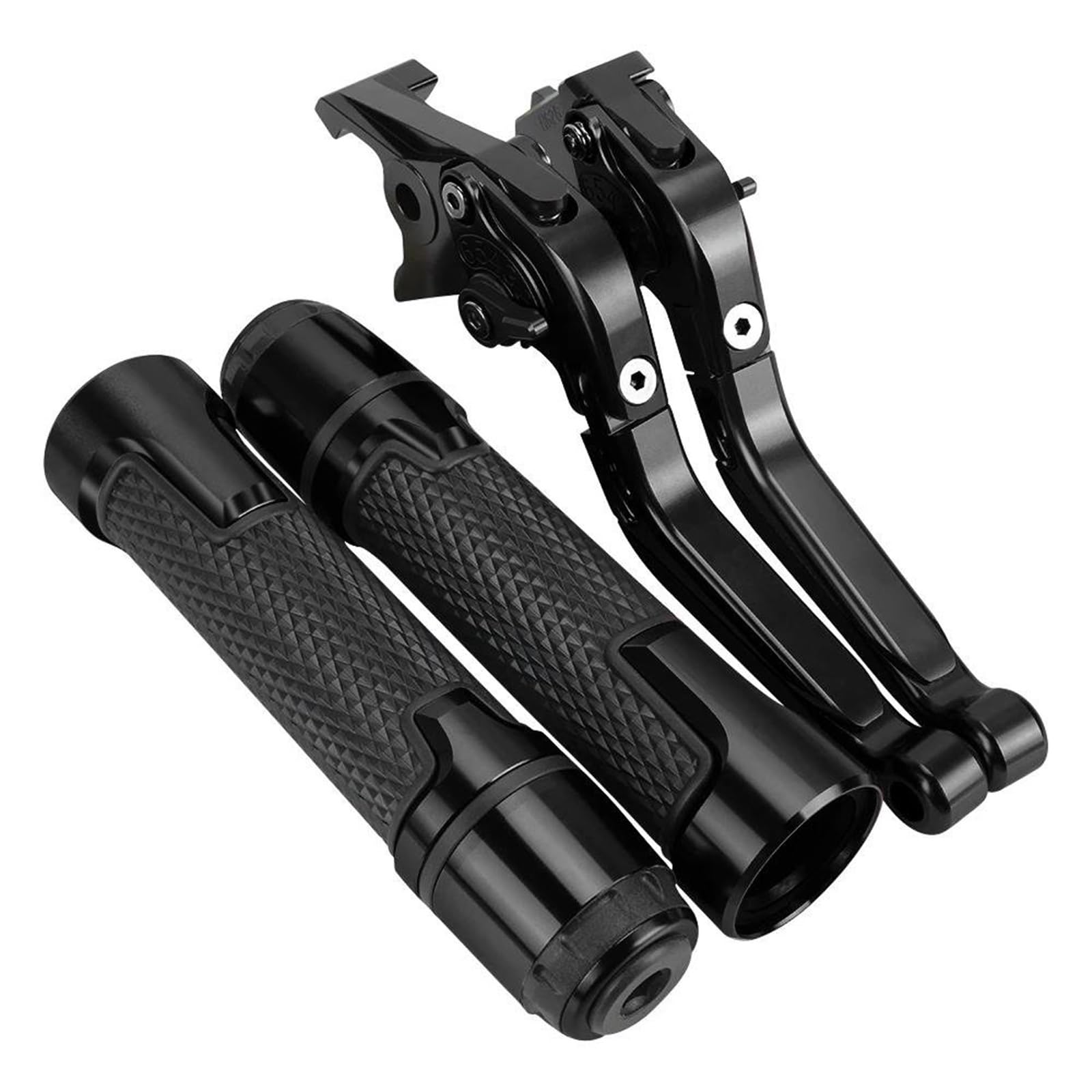 GQUIKGW Replace Brake Clutch Levers Motorcycle Parts Handles Adjustable Folding Extendable for Y-AMAHA FZ600 FZ 600 1987 1988 1989(Black3)
