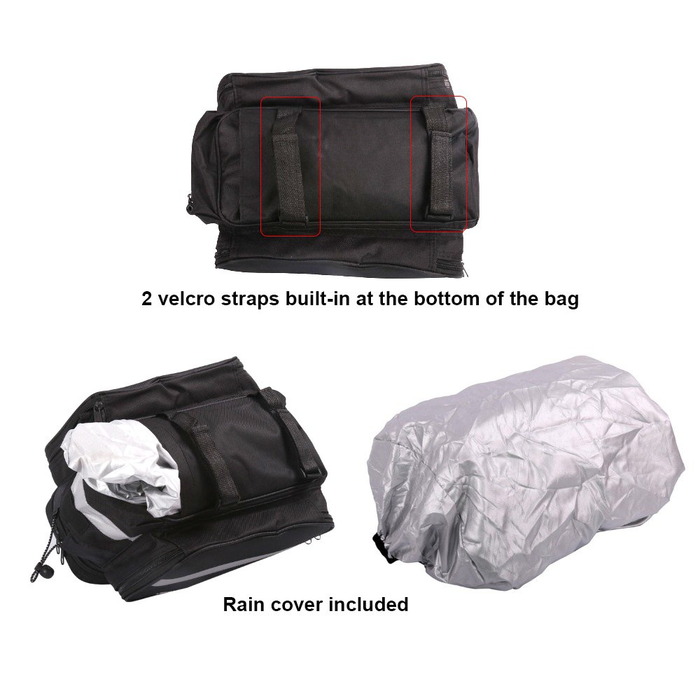 Borse Bici Borsa Bici Impermeabile Posteriore - Dimensioni 38x16x15.5 Cm, Per Portapacchi, Colore Nero Portapacchi Bici - Foto 2