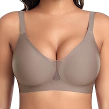 Women's Bra Without Underwire Seamless Smooth Soft Bra Fashionable Lace Mesh Deep V-Neck Comfortable Bra Padded Bra Bustier Non-Wired Soft Bra Seamless Bralette T-Shirt