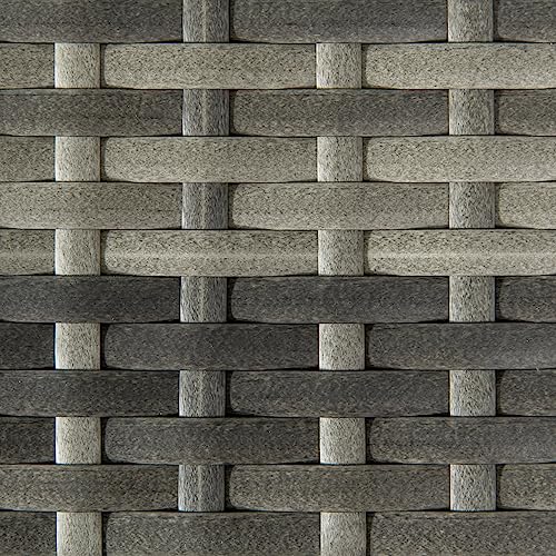 Outsunny Outdoor Coffee Table: Garden PE Rattan Side Table with Plastic Underboard and Full Woven Top for Patio and Balcony in Mixed Grey - Image 8