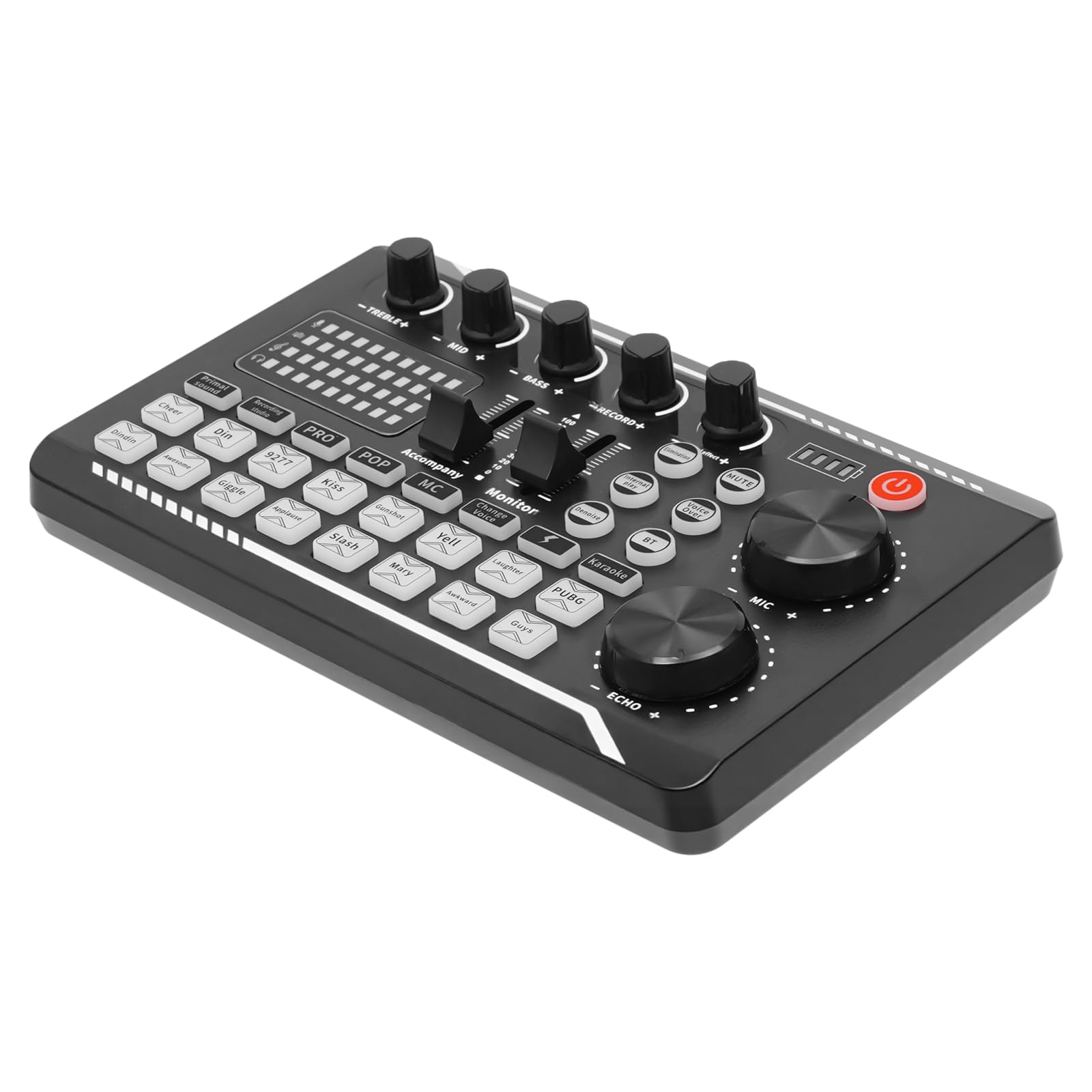 Micrófono de streaming con tarjeta de sonido, equipo de podcasting, kit de micrófono USB, reducción de ruido inteligente, calidad de sonido excepcional para PC, teléfono móvil, PS4/5, Mac