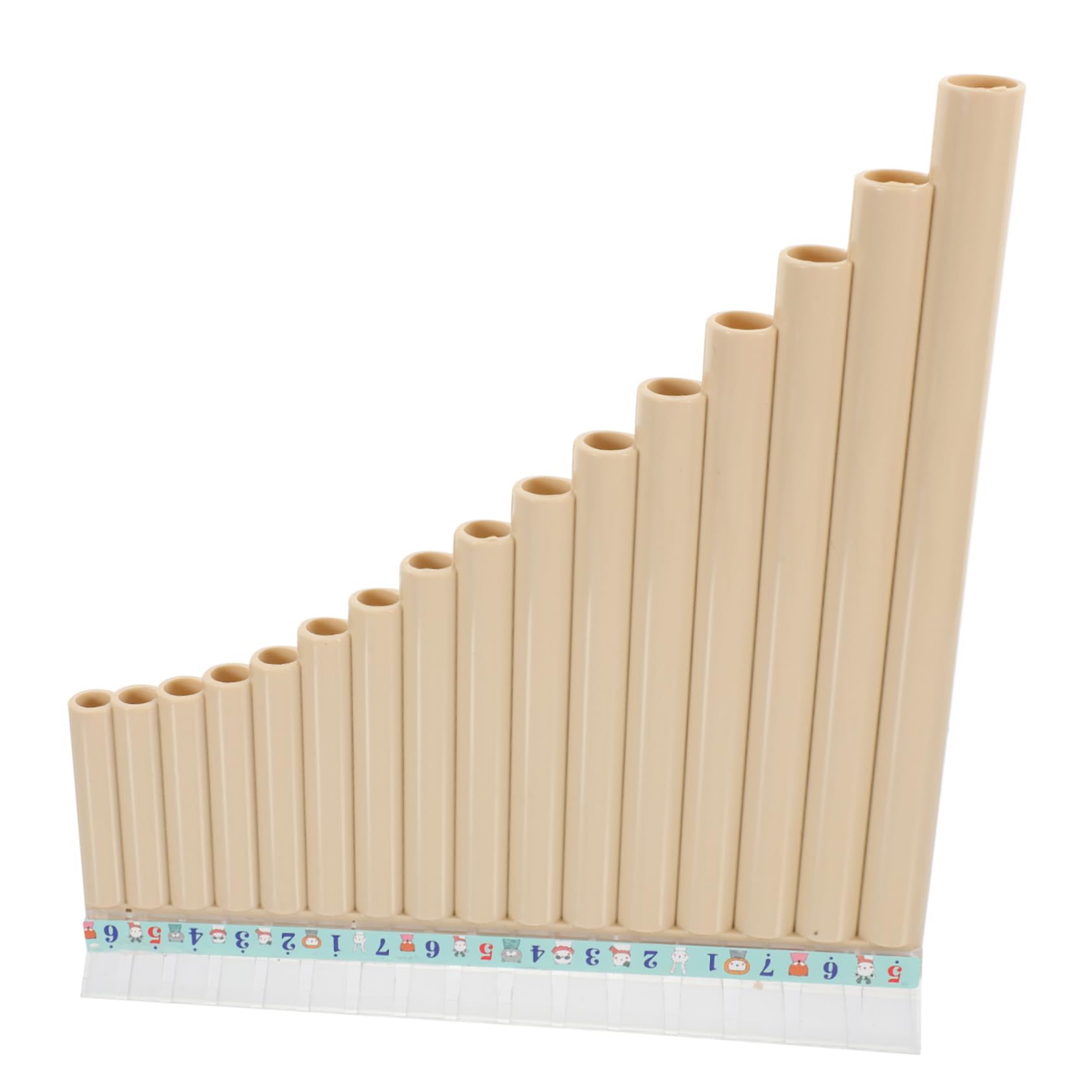 ifundom Flauto di Pan in Resina Chiave Do 16 Canne Bianco per Principianti Strumento Musicale Didattico per Ragazzo Ragazza Portatile per Esercizio Manuale e Coordinazione