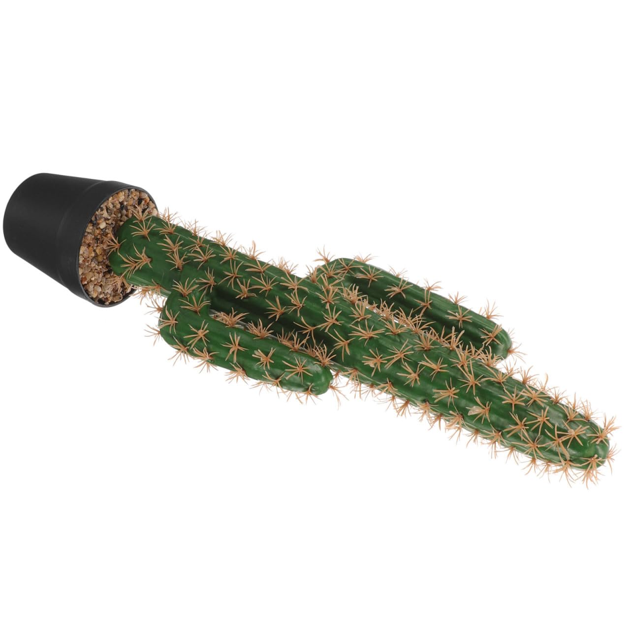 Cactus artificiel extérieur en pot plastique pour jardin et bureau