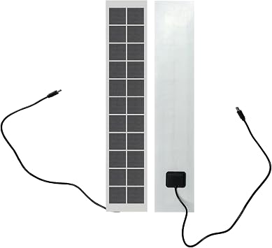 Changshade Motorized Cellular Shades Honeycomb Blinds Smart Zebra Blinds Accessories Solar Panel, Black, 1PC