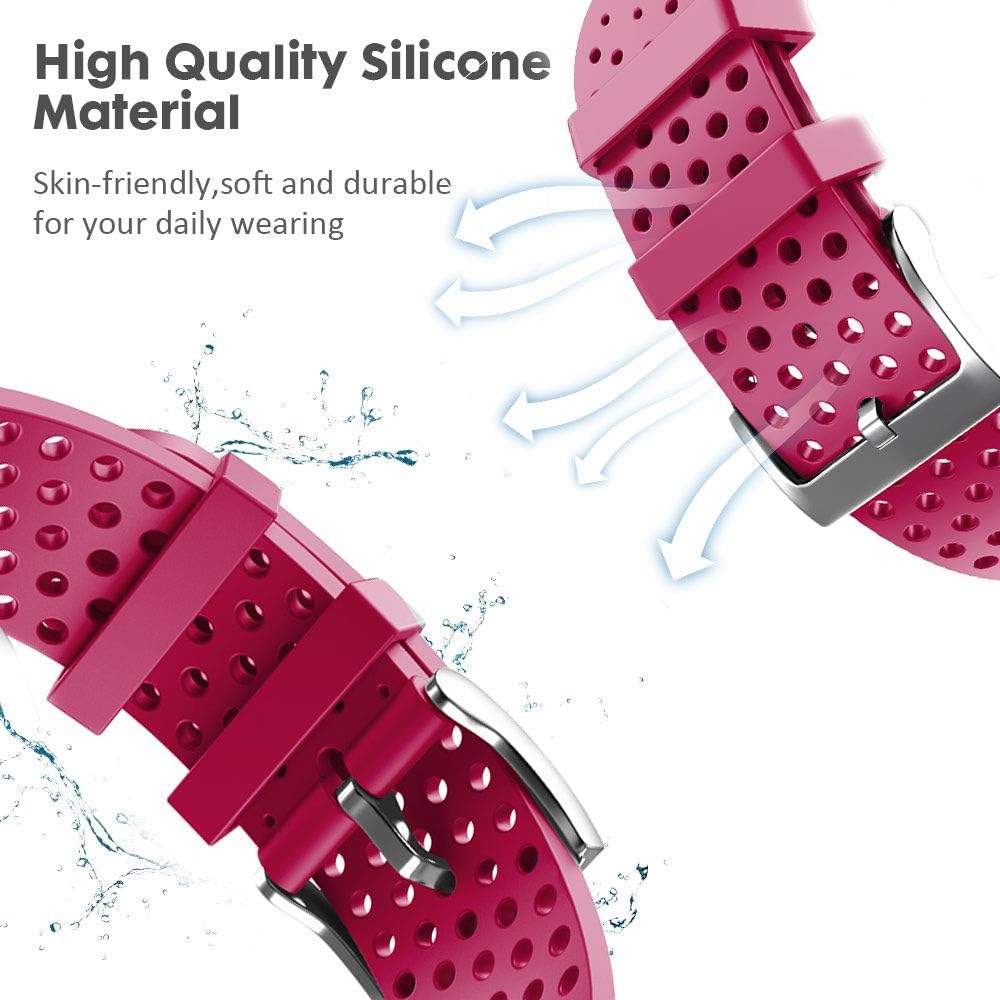 ANCOOL Compatible with Garmin Vivoactive 3 Band 20mm Soft Silicone Band Sport Strap Replacement for Galaxy Active 2/Galaxy Watch 3 41mm/Galaxy Watch 4 40mm 44mm Smartwatches (Large,Purple)