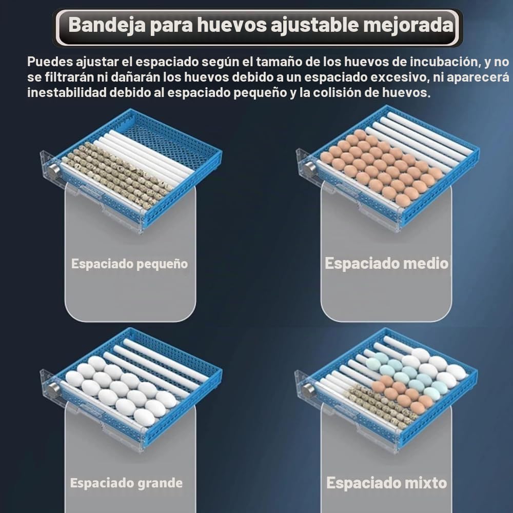 Incubadora Huevos Gallina Automatica, 128-500 Piezas, Incubadora Huevos Gallina, Incubadora De Huevos, Adecuada para Huevos para Incubar, Huevos De Ganso, Huevos De Pato-300