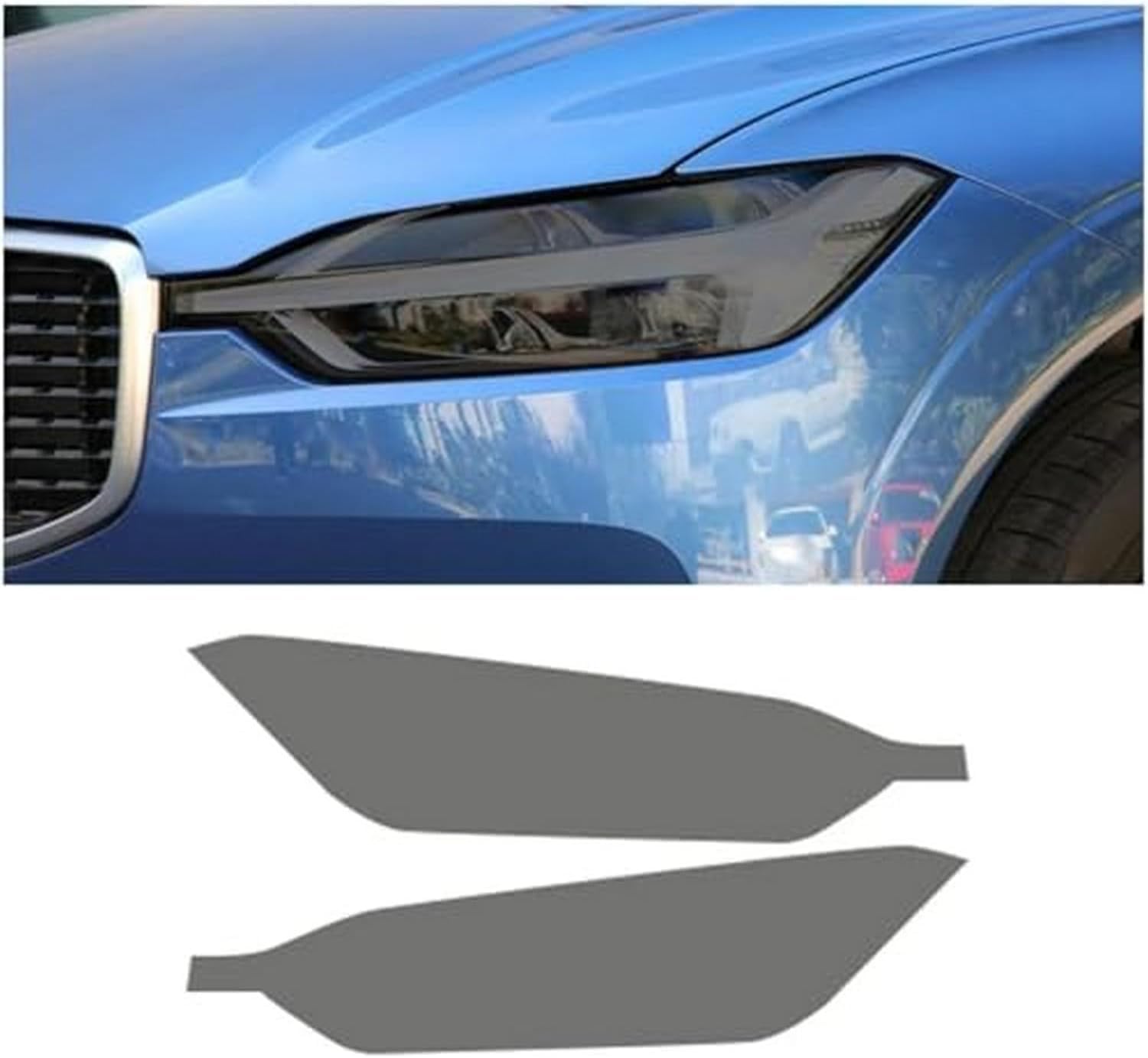 SamLng Car Front Light Film for Xc60 2017-2024 Car Front Headlamp Protection Film TPU Car Headlight Film TPU Lamp Film Headlight Protection Sticker Car Headlight Protective Film