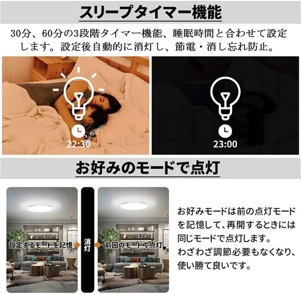 Amazon.co.jp : INVITOP LED シーリングライト おしゃれ 北欧 ~18畳