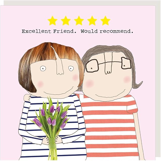 Rosie Made A Thing Five Star Friend Greeting Card (14.5 x 14.5 cm)