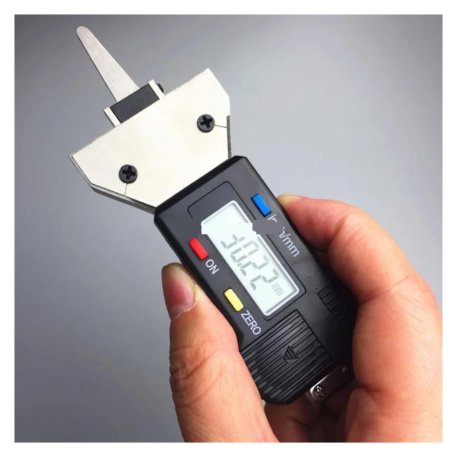 Samochód Ze Stali Nierdzewnej 0-25.4mm Cyfrowy Tester Głębokości Bieżnika Opon Miernik Narzędzie Pomiarowe Suwmiarka Wyświetlacz LCD Tpms Tire Monit Pomiar Precyzyjny(Stainless steel)