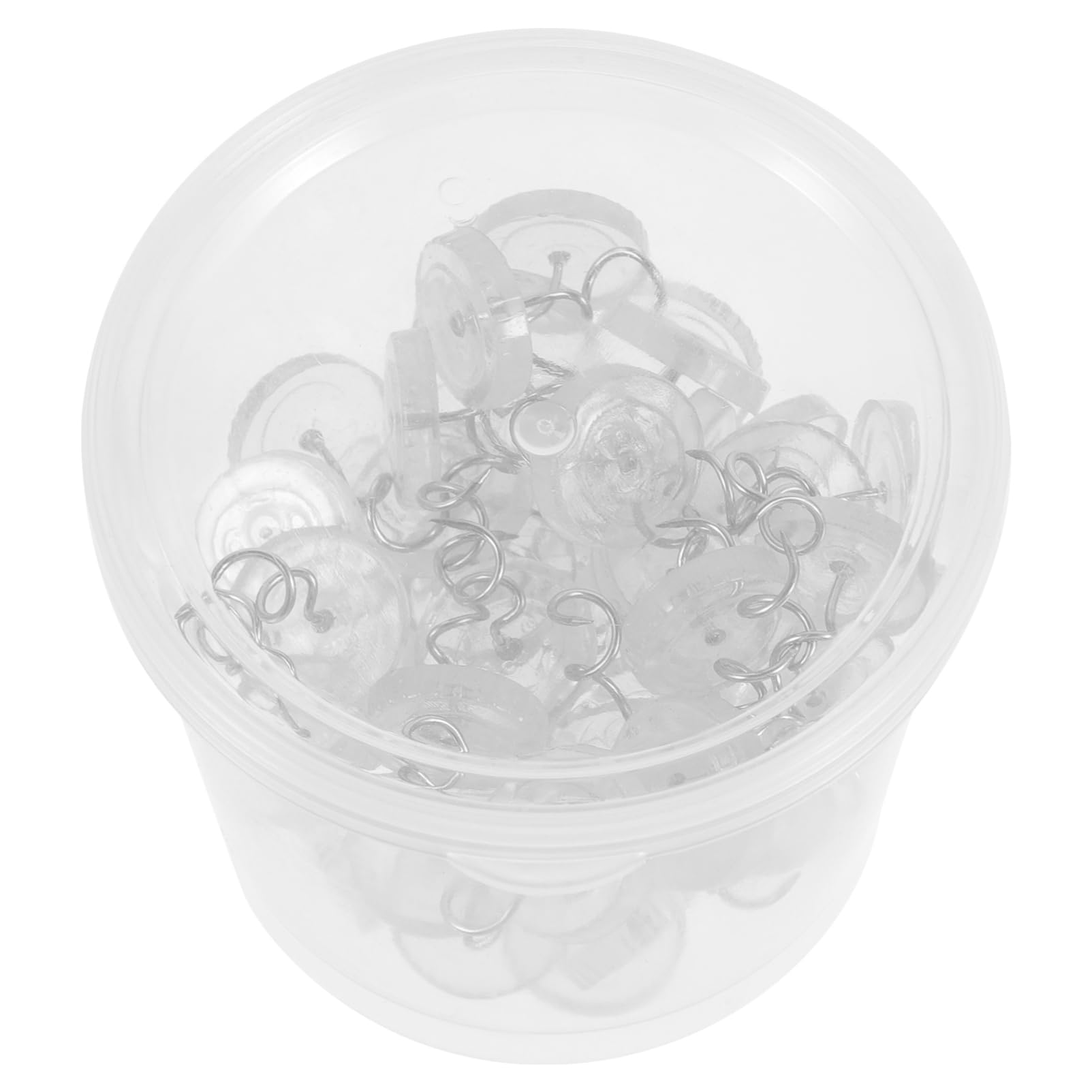 PRETYZOOM 50pcs Decorative Sofa Spiral Tacks Reusable Non Slip Sofa Fasteners for Furniture Bed Upholstery Sturdy Base Design