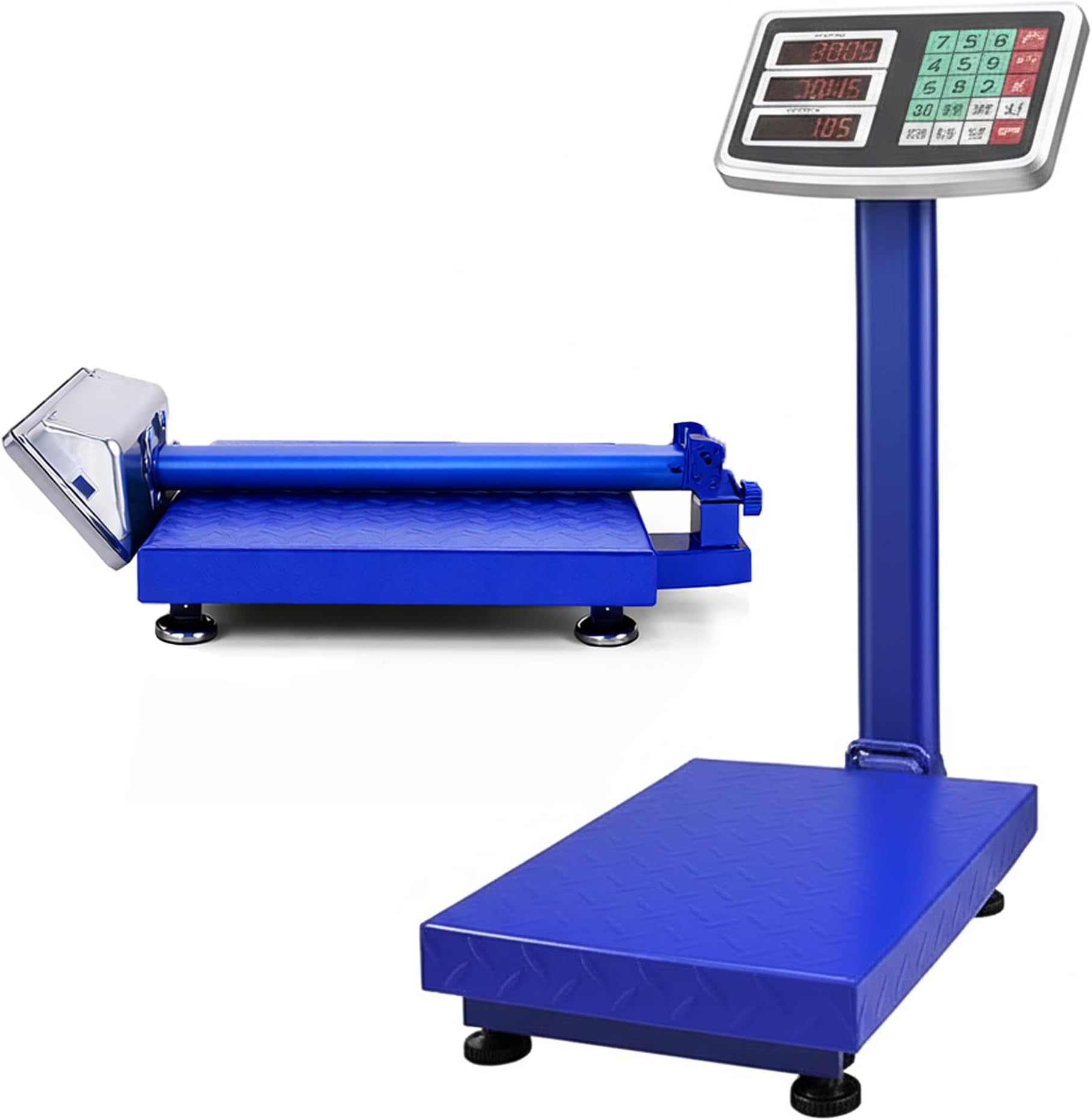 Industrial Digital Platform Scale 150kg with Price Computing, LED Display & Foldable Design – Heavy Duty Commercial Weighing Scale for Warehouse & Retail
