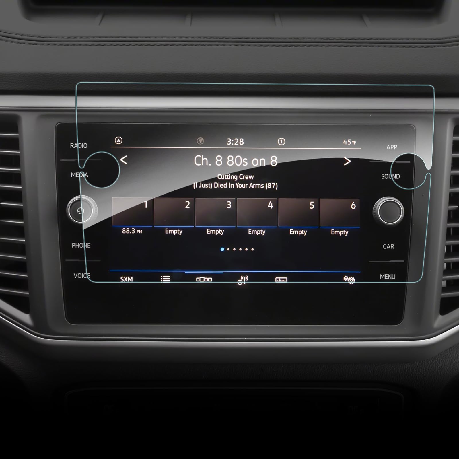 SHAOHAO for 2023 Volkswagen Atlas Screen Protector 2022 2023 Atlas Accessories, for 2018-2023 Volkswagen Atlas/Atlas Cross Sport 8 inch Touchscreen