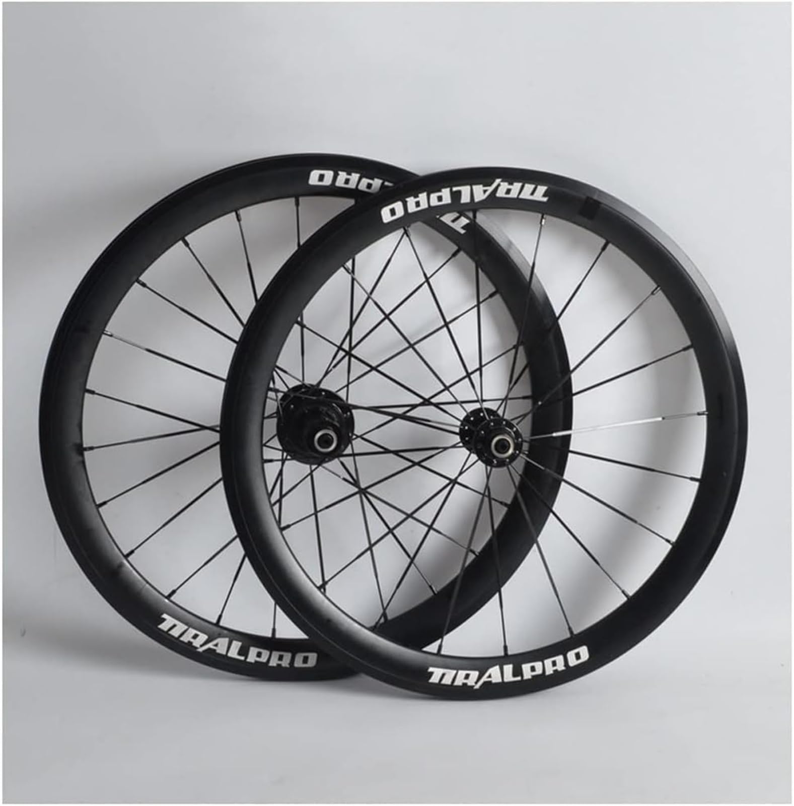 Ruedas Juego de Ruedas for Bicicleta de montaña Llanta de Bicicleta Freno en V Ruedas MTB Perno en buje de Eje sólido (Color: Negro 1 Pieza (Color : 20'' Black)