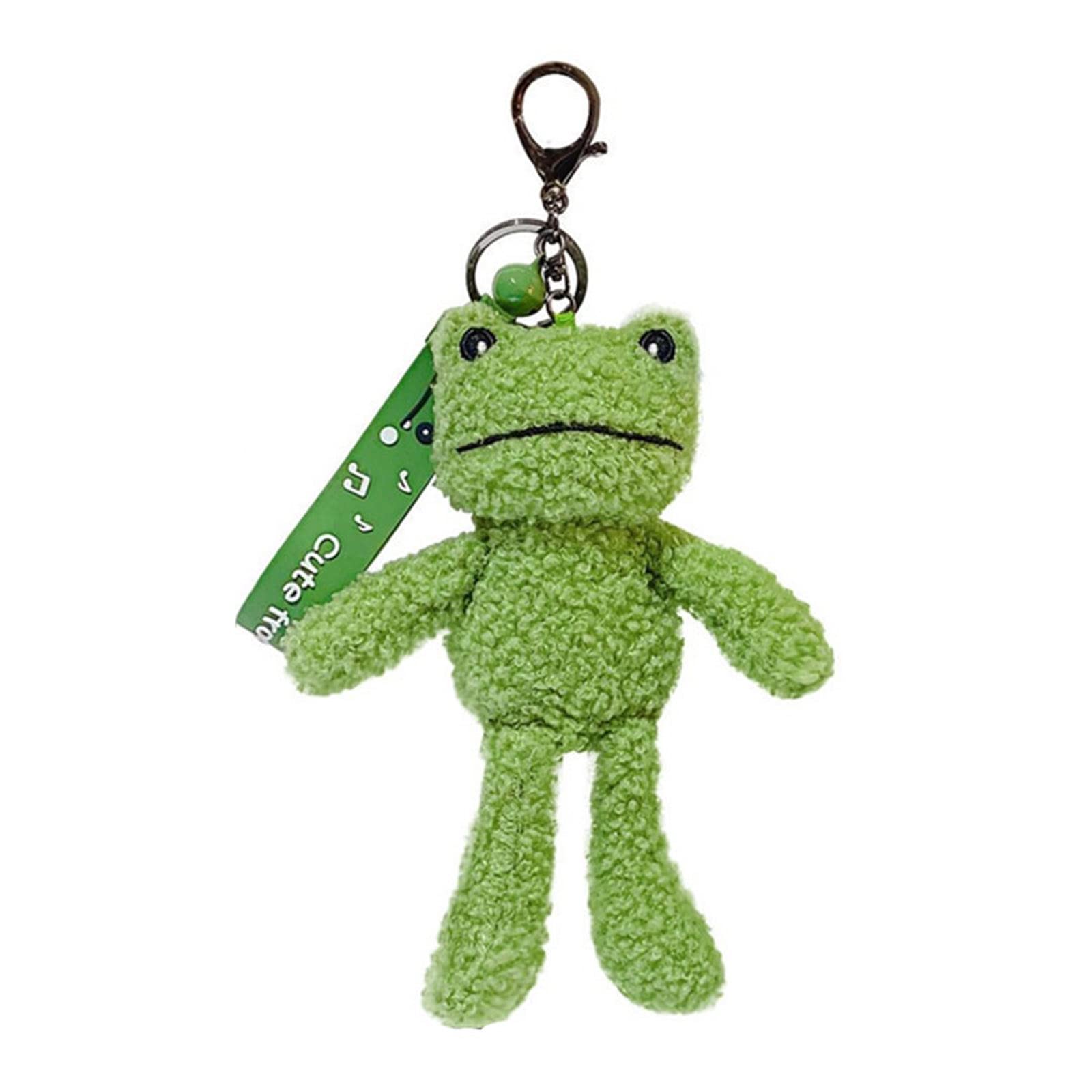 Maxtonser for Frog Schoolbag Pendant Keychain Ladies Creative Cartoon Plush for Doll for Preschool Backpack Orn
