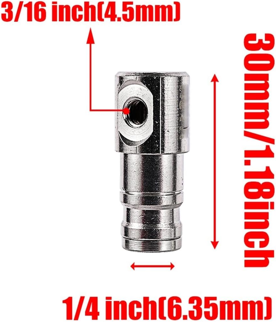 1/4Inch Pipe Slip Lock Connector Nickel Copper Tee Elbow Straight Connector OD 6.35mm Tube Nozzle Fitting 1Pcs(End Plug Single Jet)