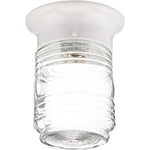 Boston Harbor HV-66919-WH-3L Porch Light Jelly Jar, White