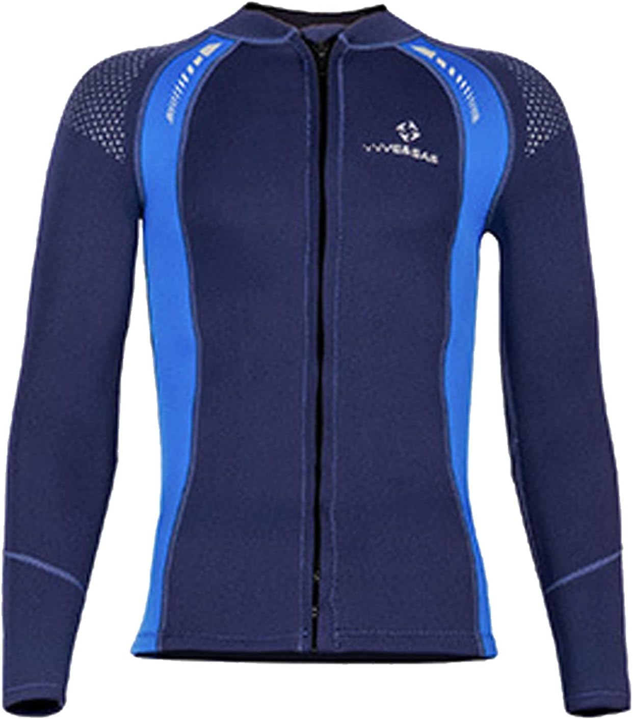 Wetsuit Top Men Women 3mm Neoprene Wet Suits Front Zip Jacket Long Sleeve Diving Suits Swimsuit for Surfing Swimming